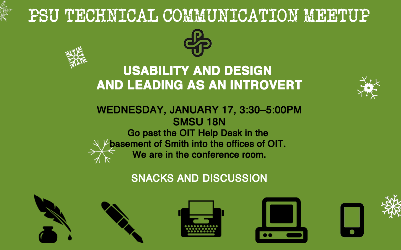PSU FLYER FOR JANUARY MEETUP